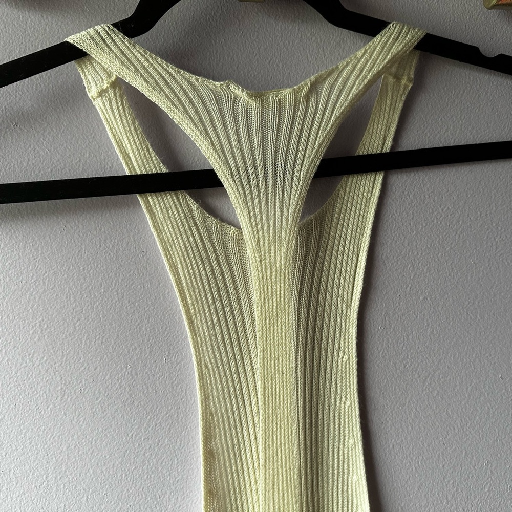NWOT Free People Intimately White Ribbed Racerback Tank Top Size XS - Picture 8 of 8